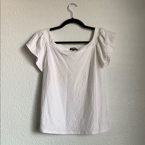 White off the shoulder Express top